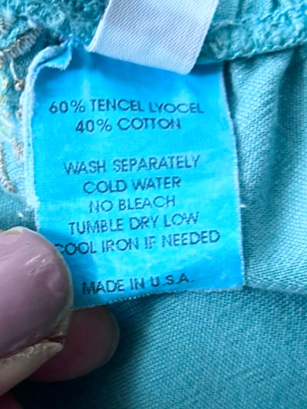 VTG Y2K Aqua Embroidered Statement Maxi Skirt Resort Coastal Boho Tropical Small - Picture 6 of 11